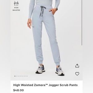 High waisted Figs jogger bottoms